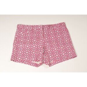 Laundry, Shelli Segale, Pink/White Bermuda Shorts Moroccan Pattern Size 4